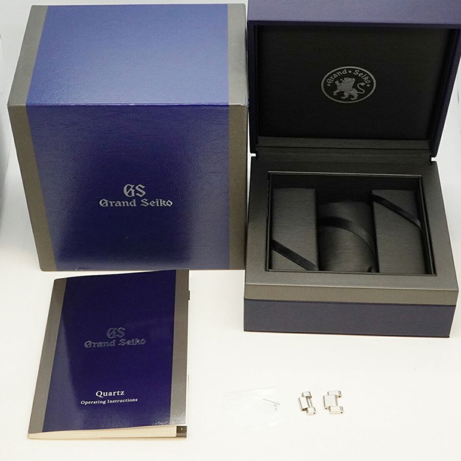 精工 Grand Heritage 系列 SBGV223 9F82-0AF0 黑色錶盤男士腕錶-9