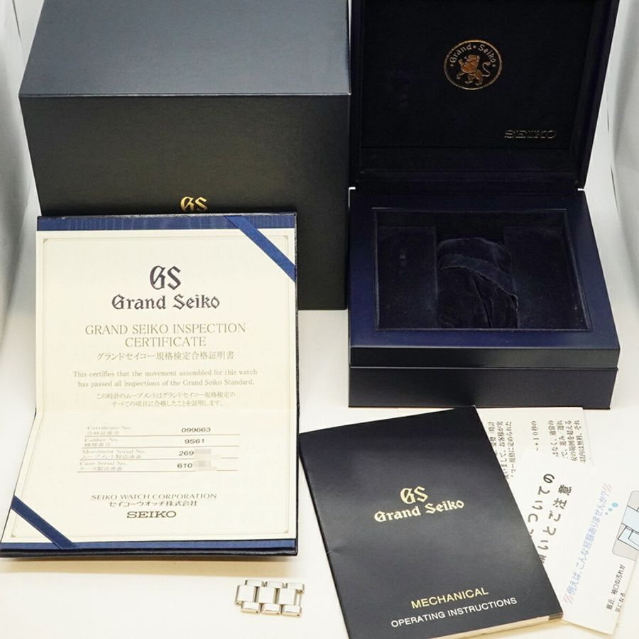 精工 Grand Mechanical SBGR099 9S61-00B0 銀色錶盤男士腕錶-9
