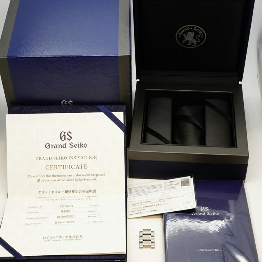 精工Grand Mechanical全球限量版1200枚SBGR325 9S65-00W0藍色錶盤男士腕錶-9