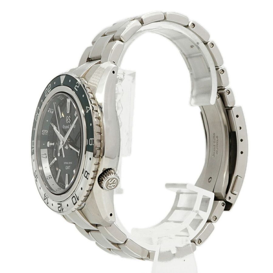 精工 Grand Sport 系列 GMT SBGE295 9R66-0BK0 綠色錶盤男士腕錶-1