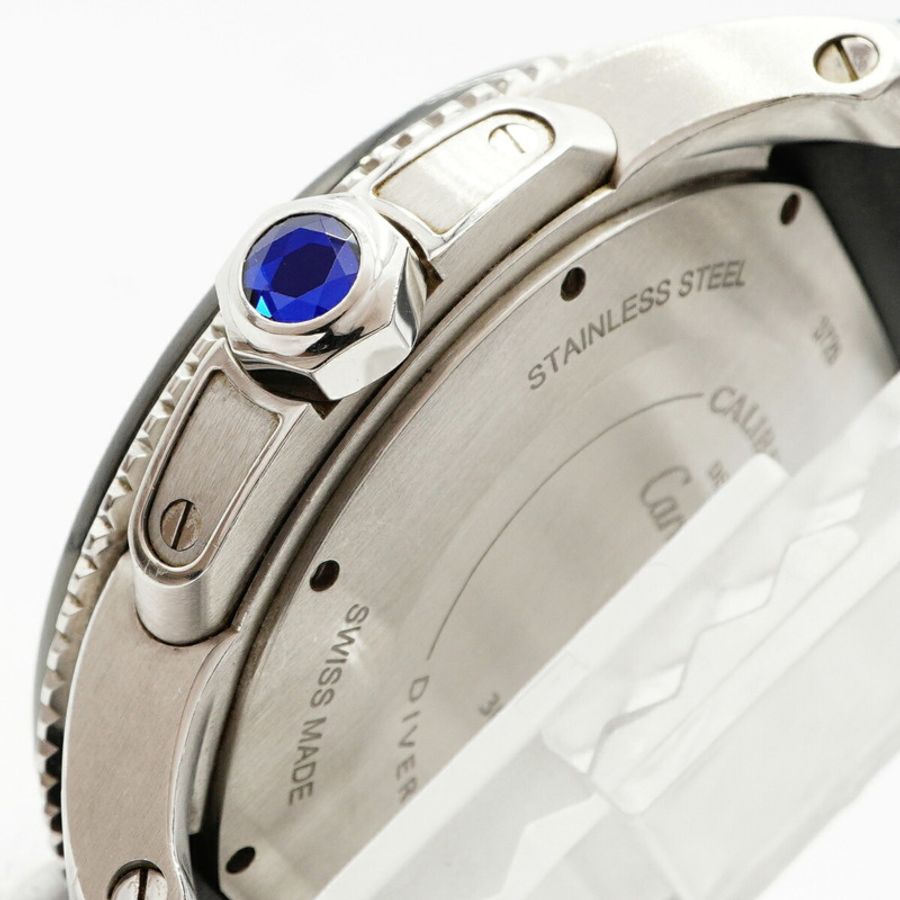 卡地亞 Calibre Diver 300M W7100056 黑色錶盤男士腕錶-8