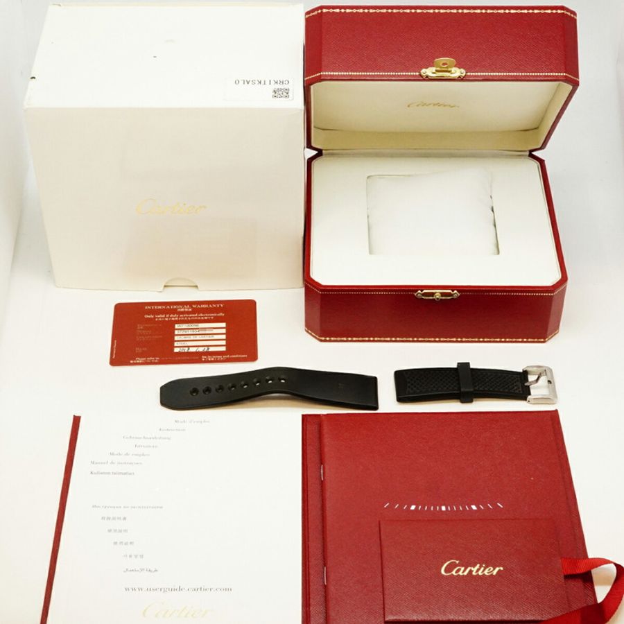 卡地亞 Calibre Diver 300M W7100056 黑色錶盤男士腕錶-9