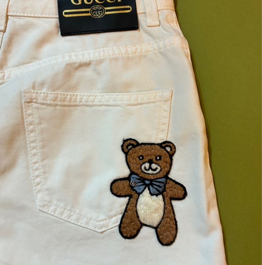 Gucci 熊熊白色短褲🐻27號-2