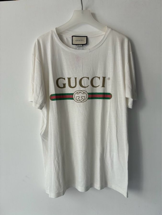 Gucci 白色字母短袖T恤s-0