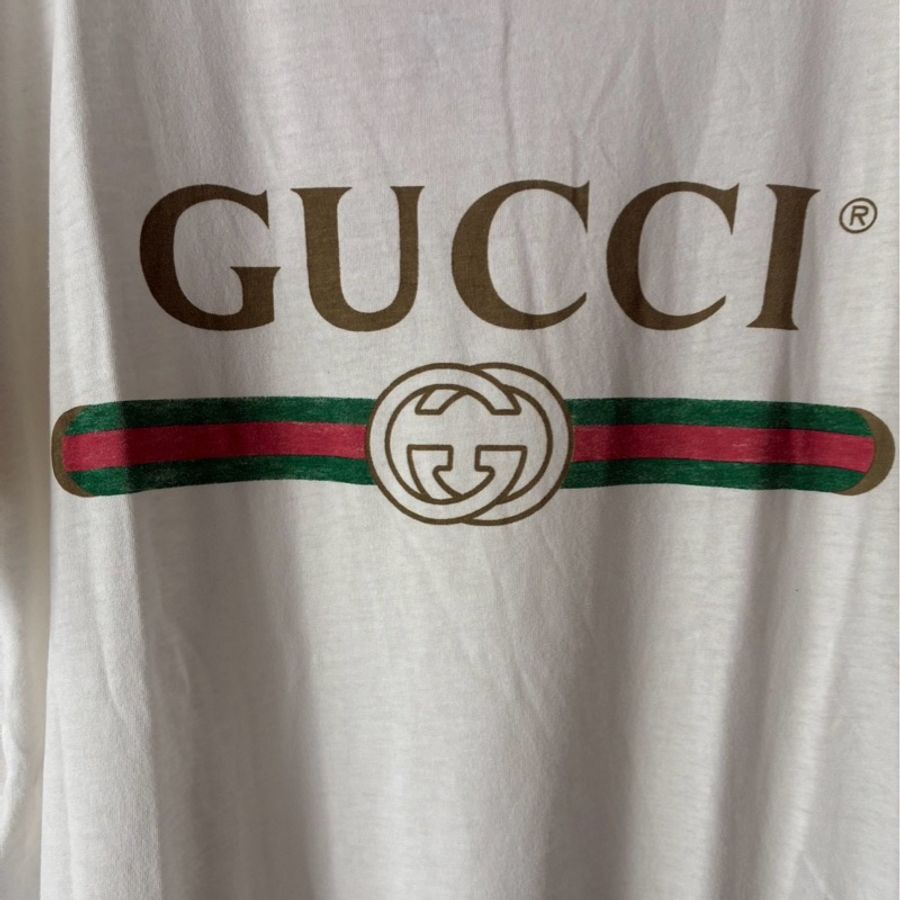 Gucci 白色字母短袖T恤s-4