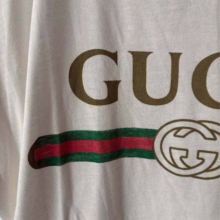 Gucci 白色字母短袖T恤s-11