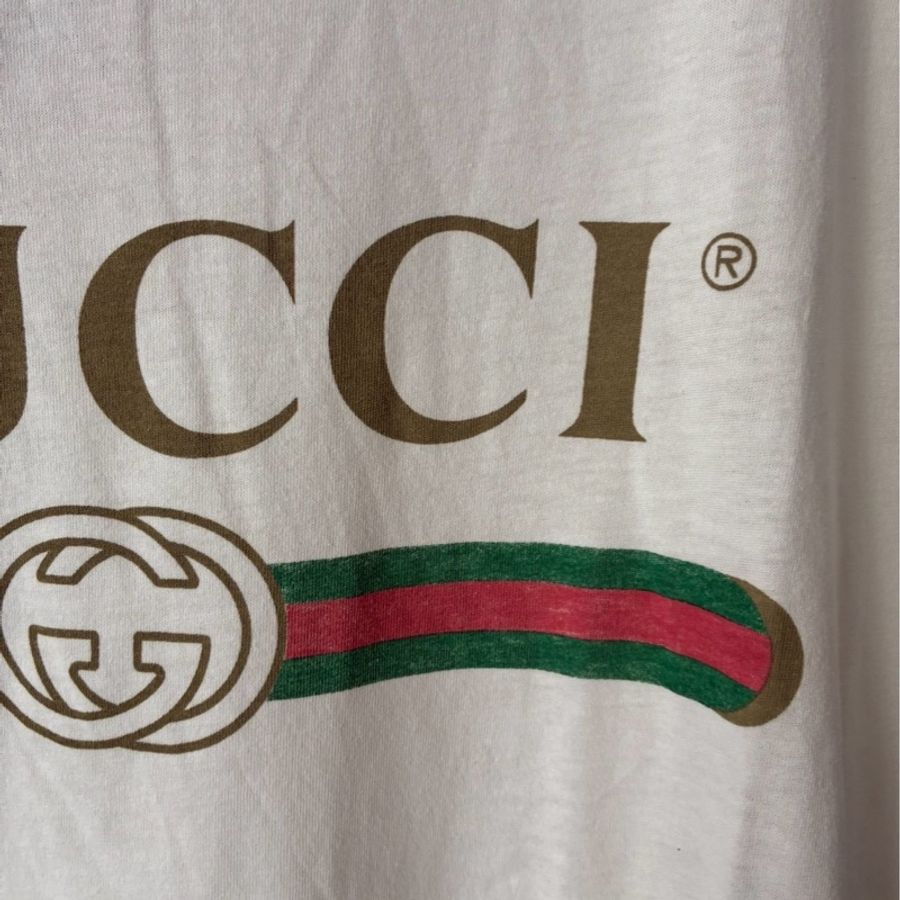 Gucci 白色字母短袖T恤s-12