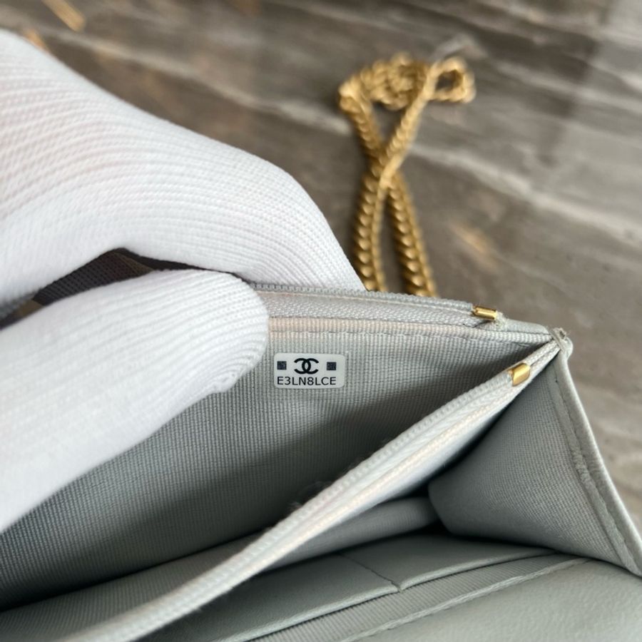 CHANEL香奈兒 Classic Flap CF 23S 山茶花調節扣鏈條菱格小金球 小羊皮 單肩-7