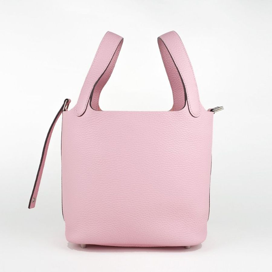 HERMÈS 愛馬仕 Picotin Lock 18 菜籃子 櫻花粉 Clemence 牛皮手提包｜B刻 2023年 Rose Sakura 稀有夢幻色｜KÉSH 凱仕精品-16