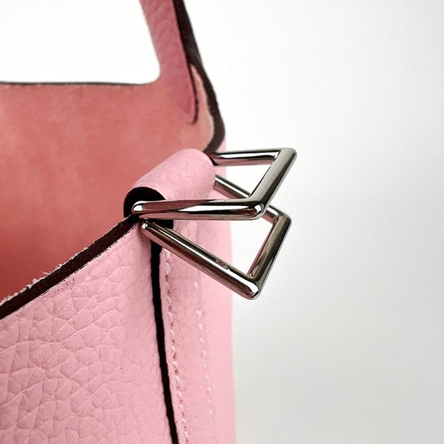 HERMÈS 愛馬仕 Picotin Lock 18 菜籃子 櫻花粉 Clemence 牛皮手提包｜B刻 2023年 Rose Sakura 稀有夢幻色｜KÉSH 凱仕精品-22
