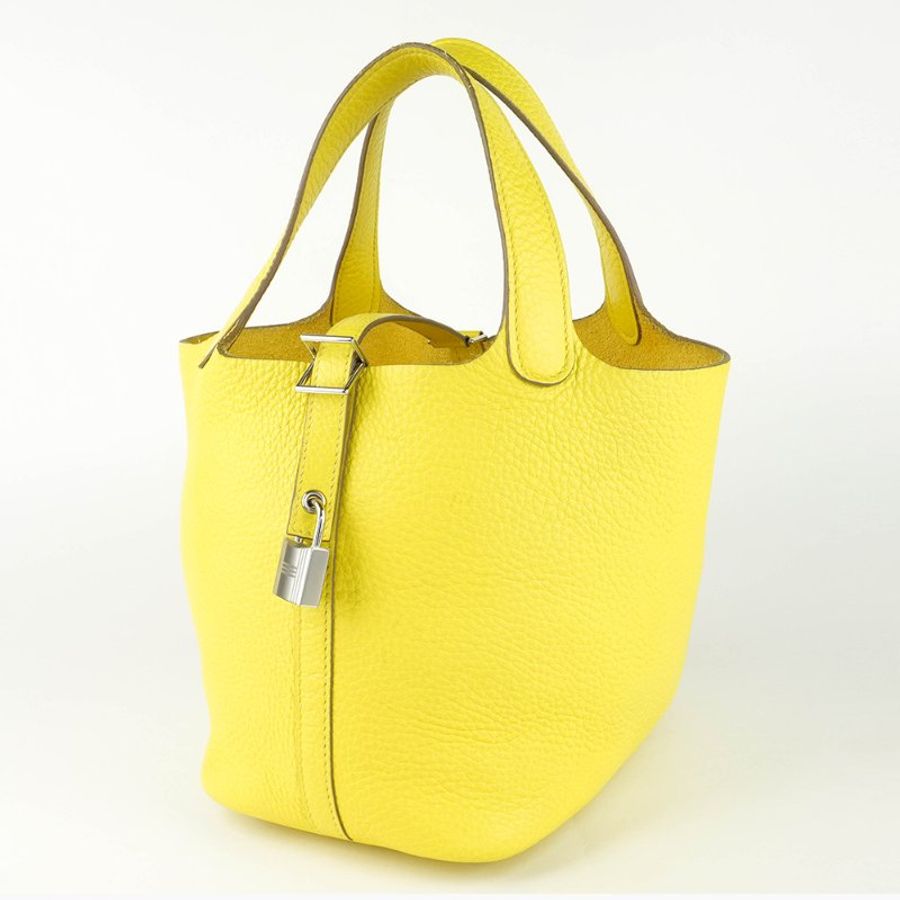 HERMÈS 愛馬仕 Picotin Lock 18 菜籃子 檸檬黃 Clemence 牛皮手提包｜Y刻 2020年 Jaune Poussin 亮眼稀有色｜KÉSH 凱仕精品-3