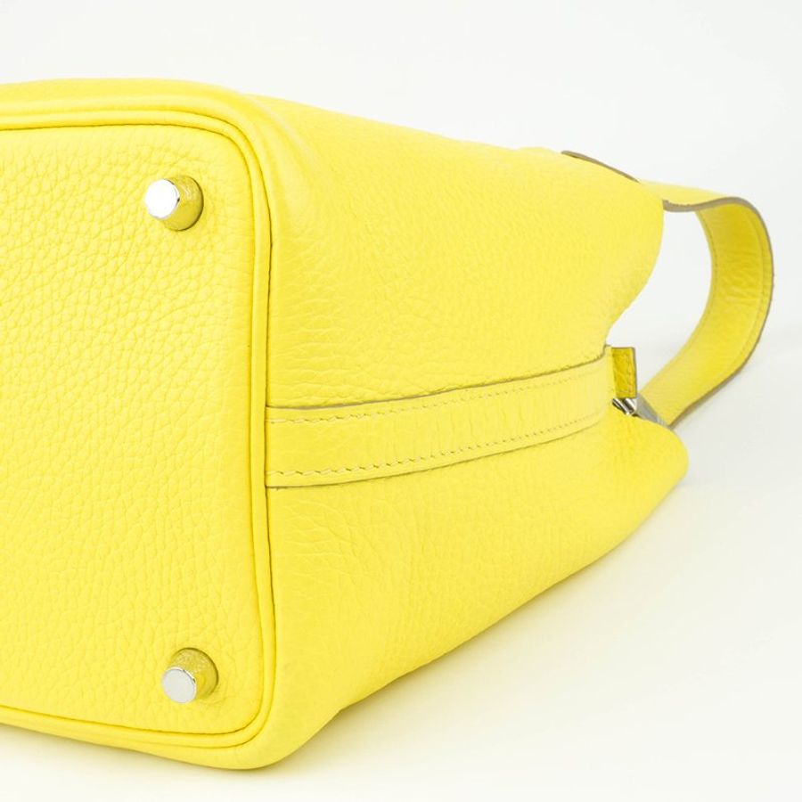 HERMÈS 愛馬仕 Picotin Lock 18 菜籃子 檸檬黃 Clemence 牛皮手提包｜Y刻 2020年 Jaune Poussin 亮眼稀有色｜KÉSH 凱仕精品-13