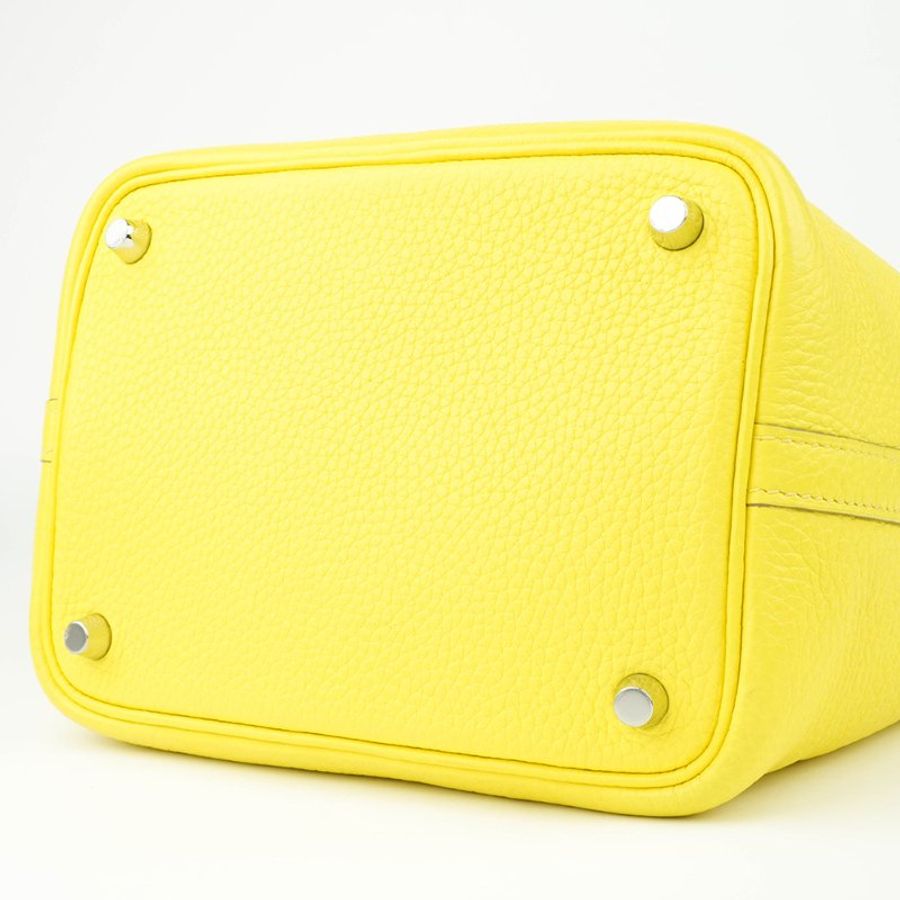 HERMÈS 愛馬仕 Picotin Lock 18 菜籃子 檸檬黃 Clemence 牛皮手提包｜Y刻 2020年 Jaune Poussin 亮眼稀有色｜KÉSH 凱仕精品-14