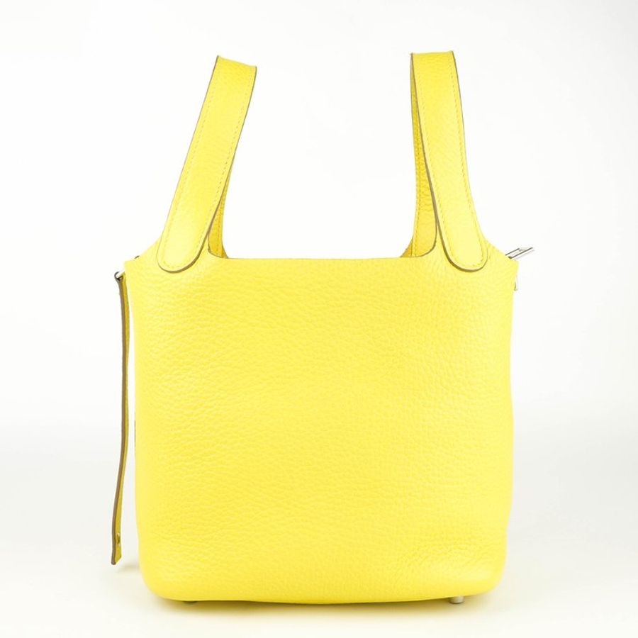 HERMÈS 愛馬仕 Picotin Lock 18 菜籃子 檸檬黃 Clemence 牛皮手提包｜Y刻 2020年 Jaune Poussin 亮眼稀有色｜KÉSH 凱仕精品-15