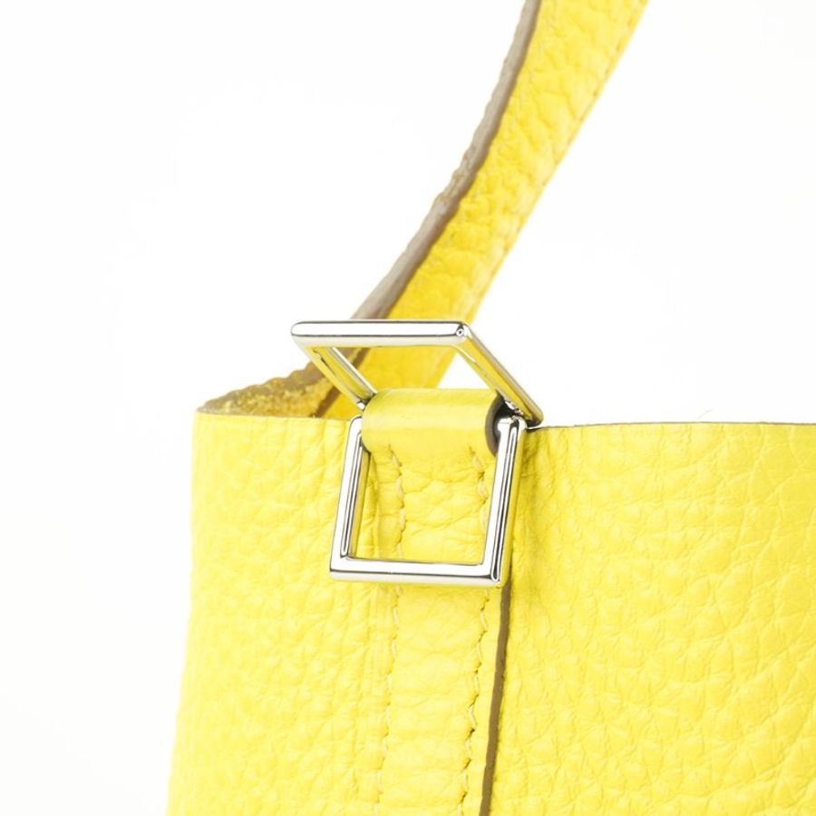 HERMÈS 愛馬仕 Picotin Lock 18 菜籃子 檸檬黃 Clemence 牛皮手提包｜Y刻 2020年 Jaune Poussin 亮眼稀有色｜KÉSH 凱仕精品-20