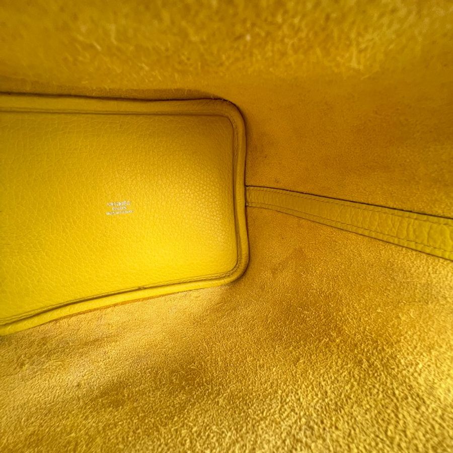HERMÈS 愛馬仕 Picotin Lock 18 菜籃子 檸檬黃 Clemence 牛皮手提包｜Y刻 2020年 Jaune Poussin 亮眼稀有色｜KÉSH 凱仕精品-25