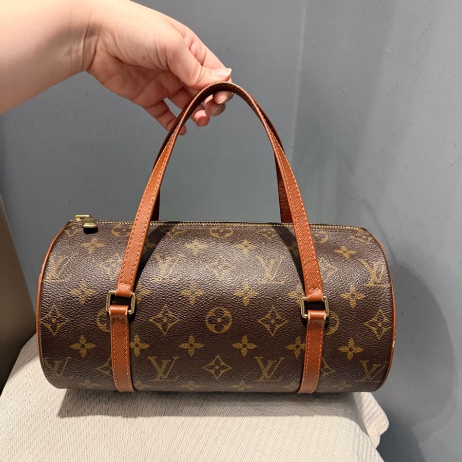 Louis Vuitton LV 經典老花 26 巴比龍 圓筒包 手拿包-1
