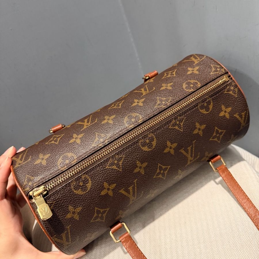 Louis Vuitton LV 經典老花 26 巴比龍 圓筒包 手拿包-3