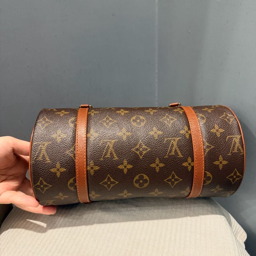 Louis Vuitton LV 經典老花 26 巴比龍 圓筒包 手拿包-4