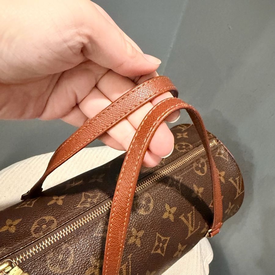 Louis Vuitton LV 經典老花 26 巴比龍 圓筒包 手拿包-5