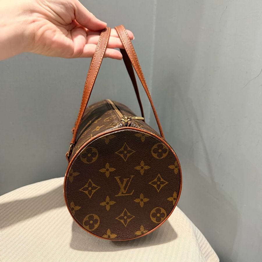 Louis Vuitton LV 經典老花 26 巴比龍 圓筒包 手拿包-6