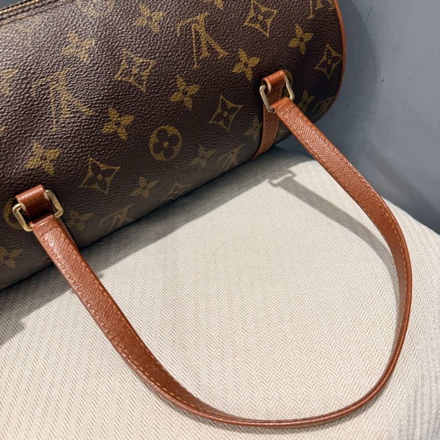 Louis Vuitton LV 經典老花 26 巴比龍 圓筒包 手拿包-17