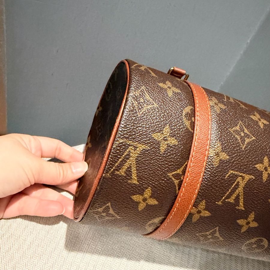 Louis Vuitton LV 經典老花 26 巴比龍 圓筒包 手拿包-22