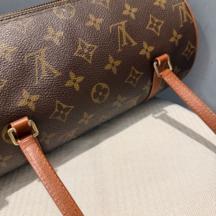 Louis Vuitton LV 經典老花 26 巴比龍 圓筒包 手拿包-38