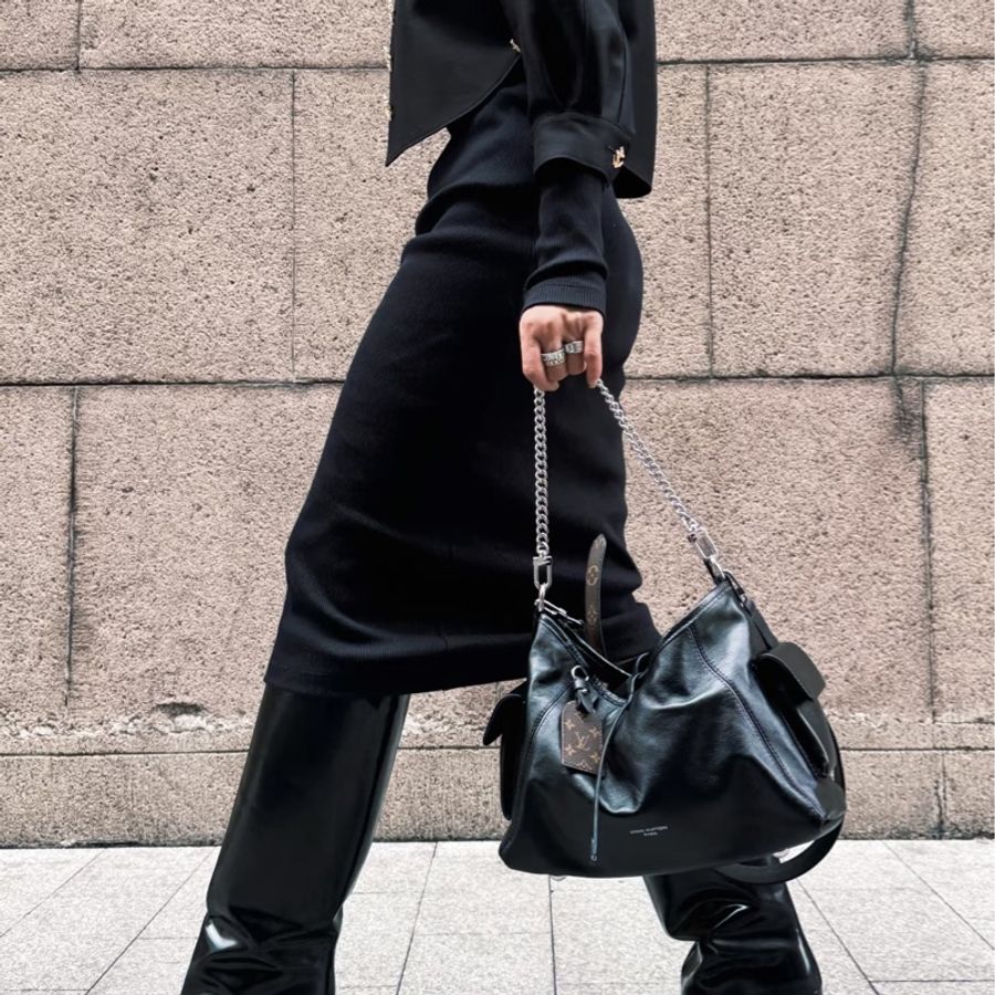 Lv carryall pm cargo黑武士 #全新全配🈶台灣購證 #五金帶膜 #離櫃未使用✨-5