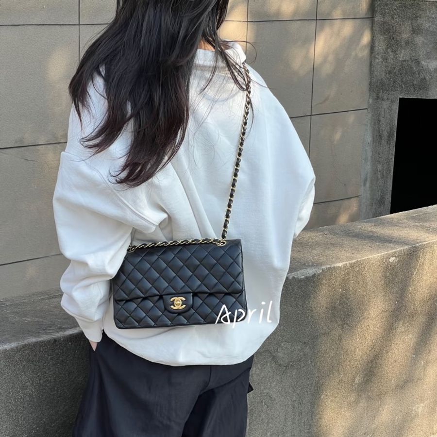 #全網最低💰 #閒置全配🈶21年購證 香奈兒黑金CF25中號 經典Coco專櫃3️⃣5️⃣萬-6