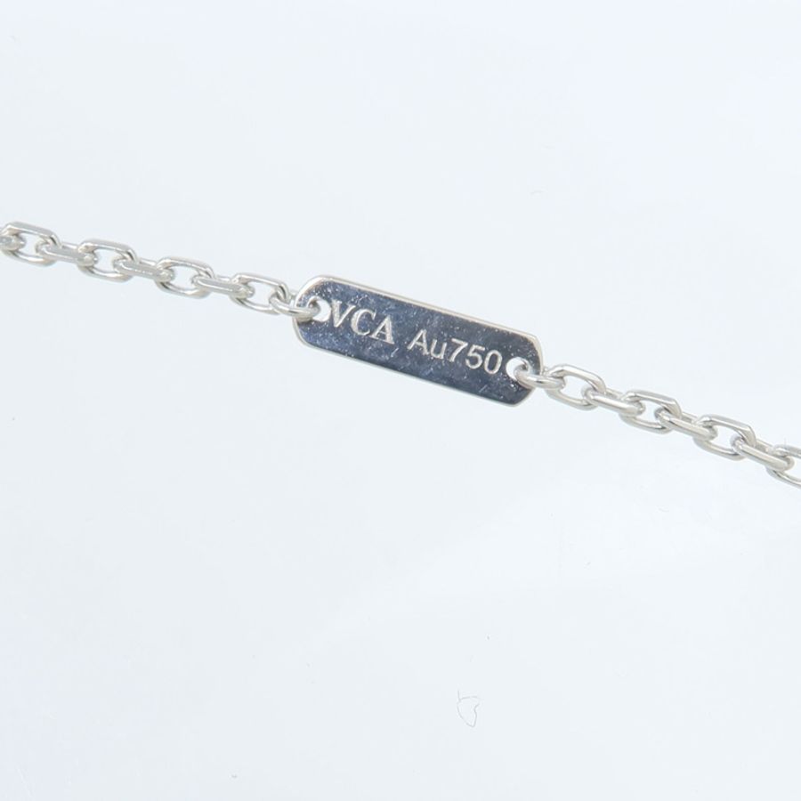 Van Cleef & Arpels 18K白金Magic Alhambra玉髓項鍊-6