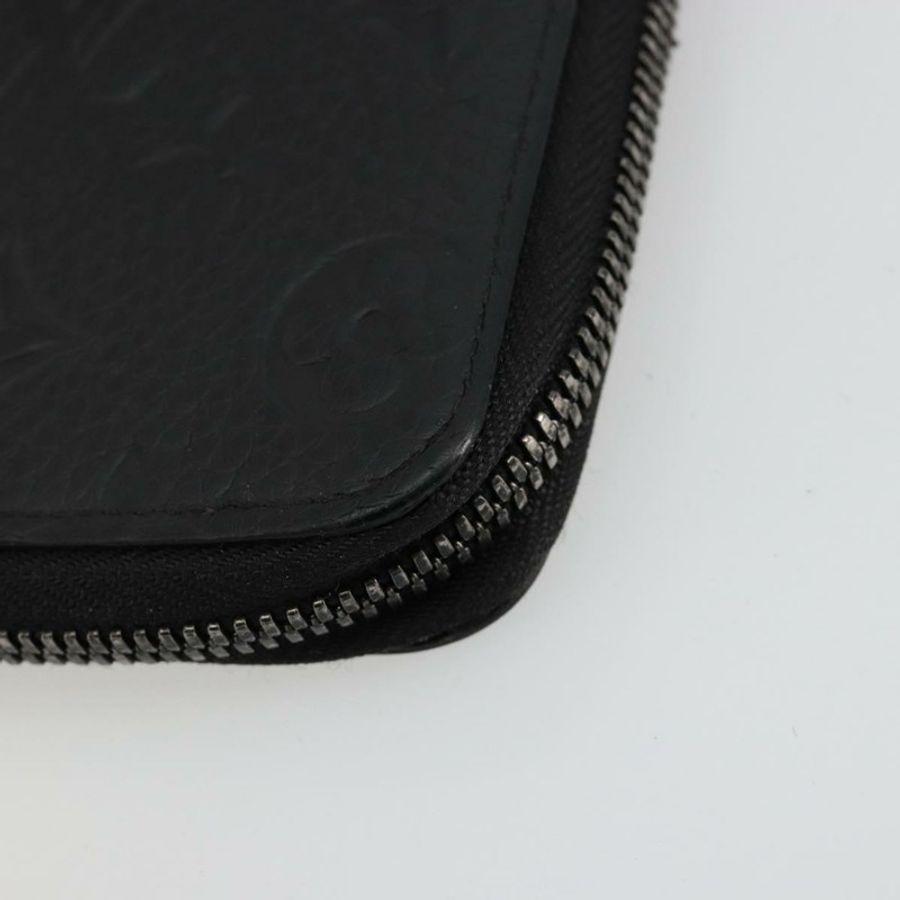【日本直送】路易威登 Monogram Empreinte Zippy 皮夾黑色 M61864 LV 正品 140525-6