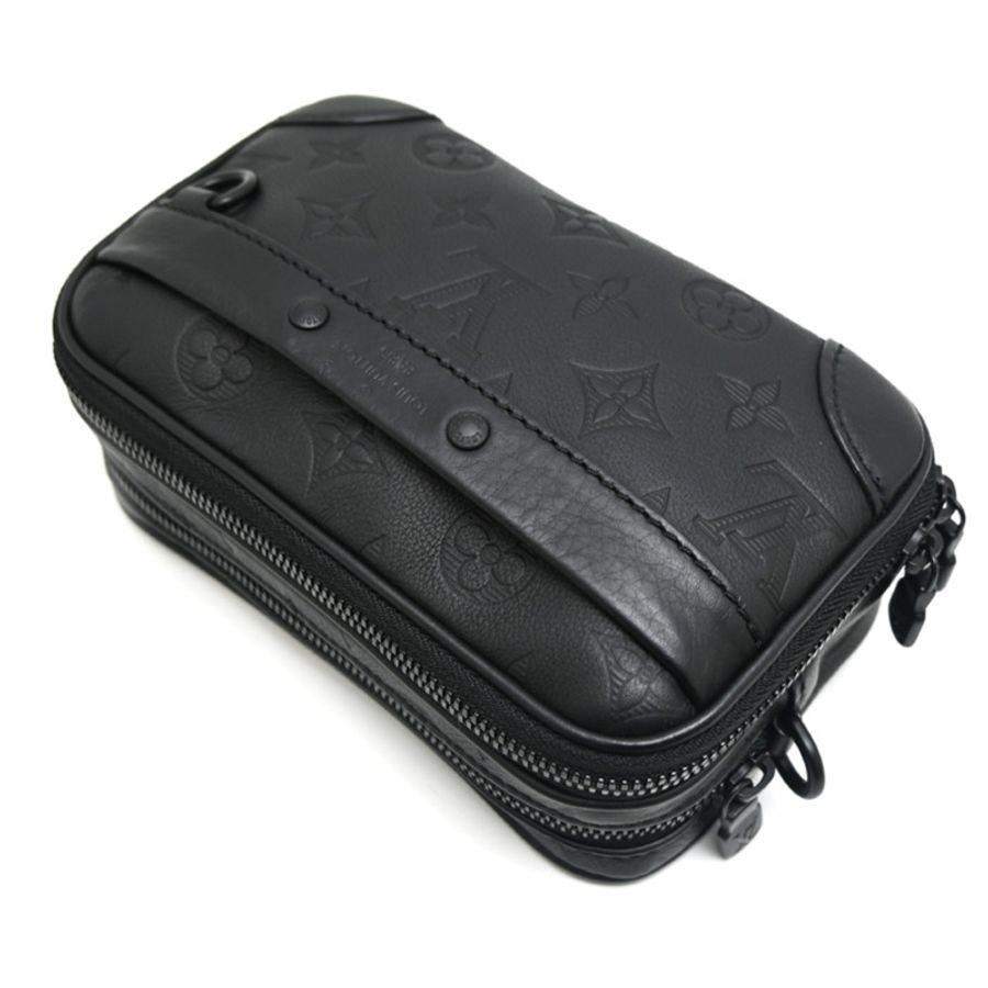 路易威登 Alpha Wearable Wallet 男女通用單肩包,M82544(已停產),Monogram Shadow 黑色-2