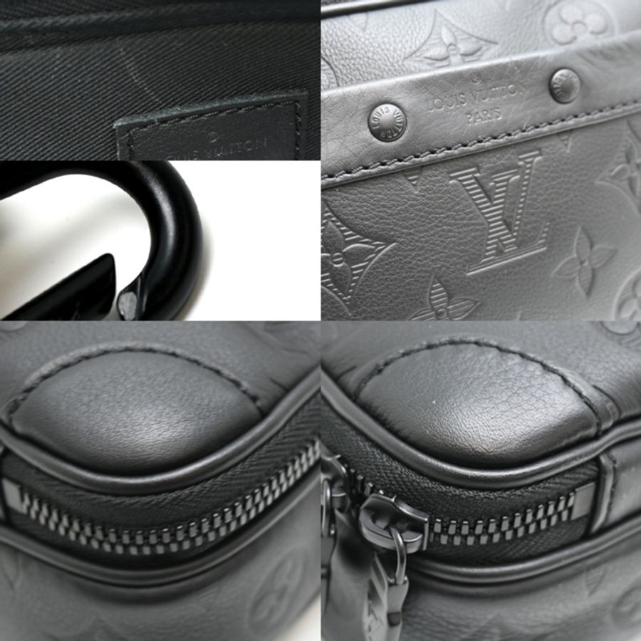 路易威登 Alpha Wearable Wallet 男女通用單肩包,M82544(已停產),Monogram Shadow 黑色-6