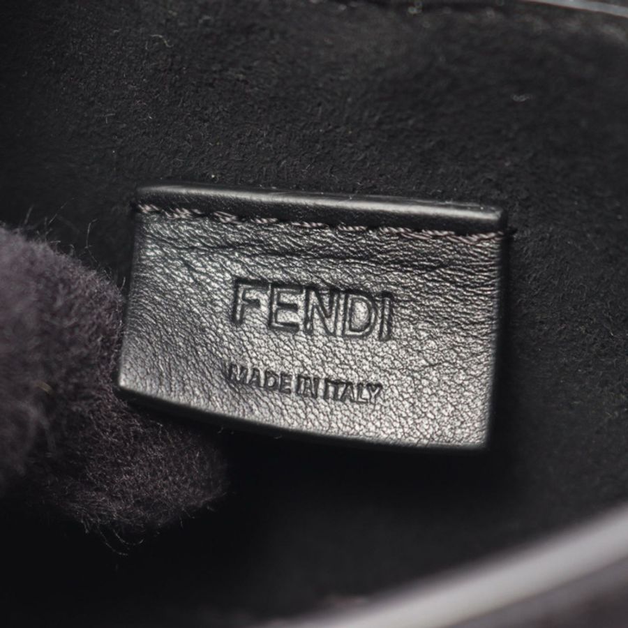 FENDI Come on Nano 單肩包 WS12937 黑色皮革 二手 女士-3