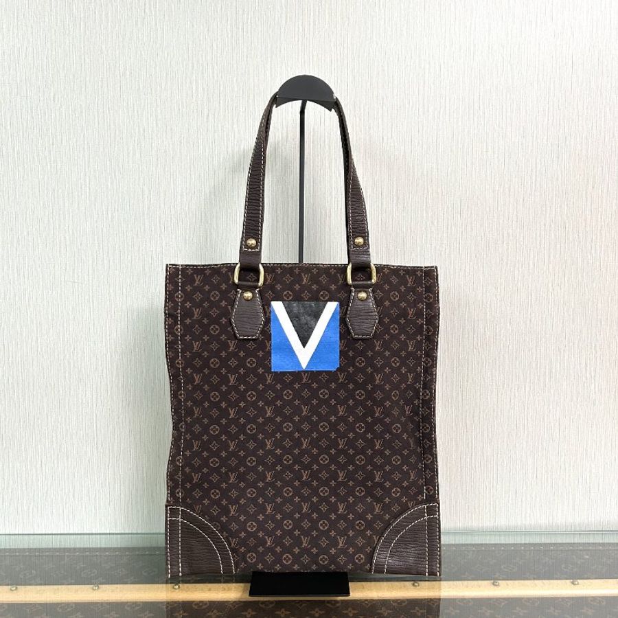 LV 經典老花帆布手提托特包 35*39.5 98新配件塵袋-1