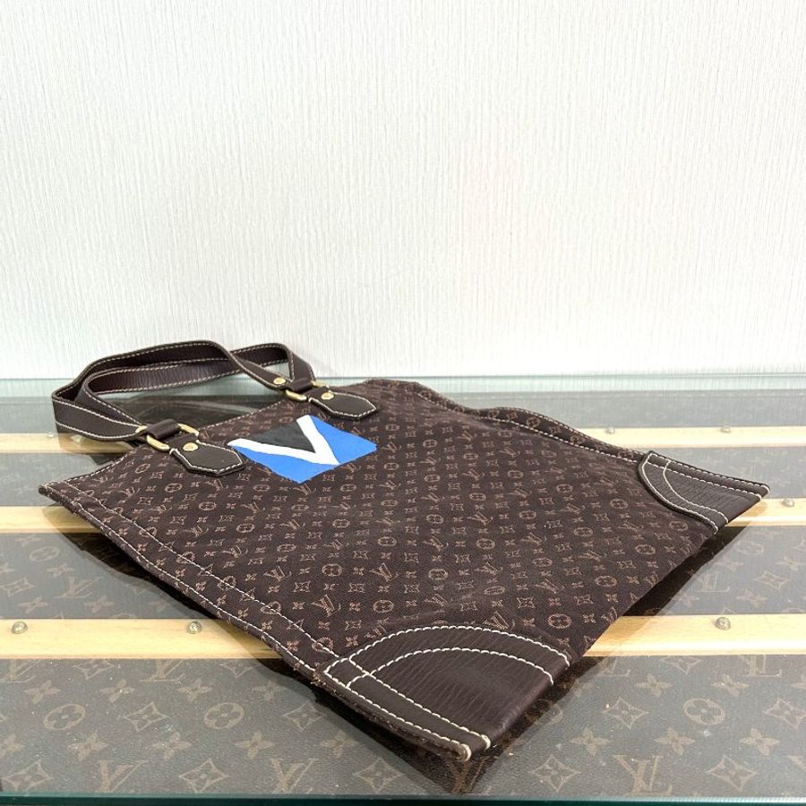 LV 經典老花帆布手提托特包 35*39.5 98新配件塵袋-2