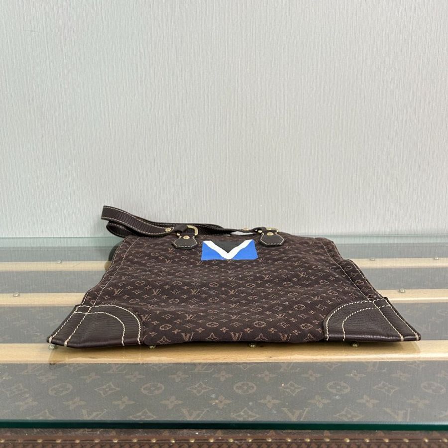 LV 經典老花帆布手提托特包 35*39.5 98新配件塵袋-4