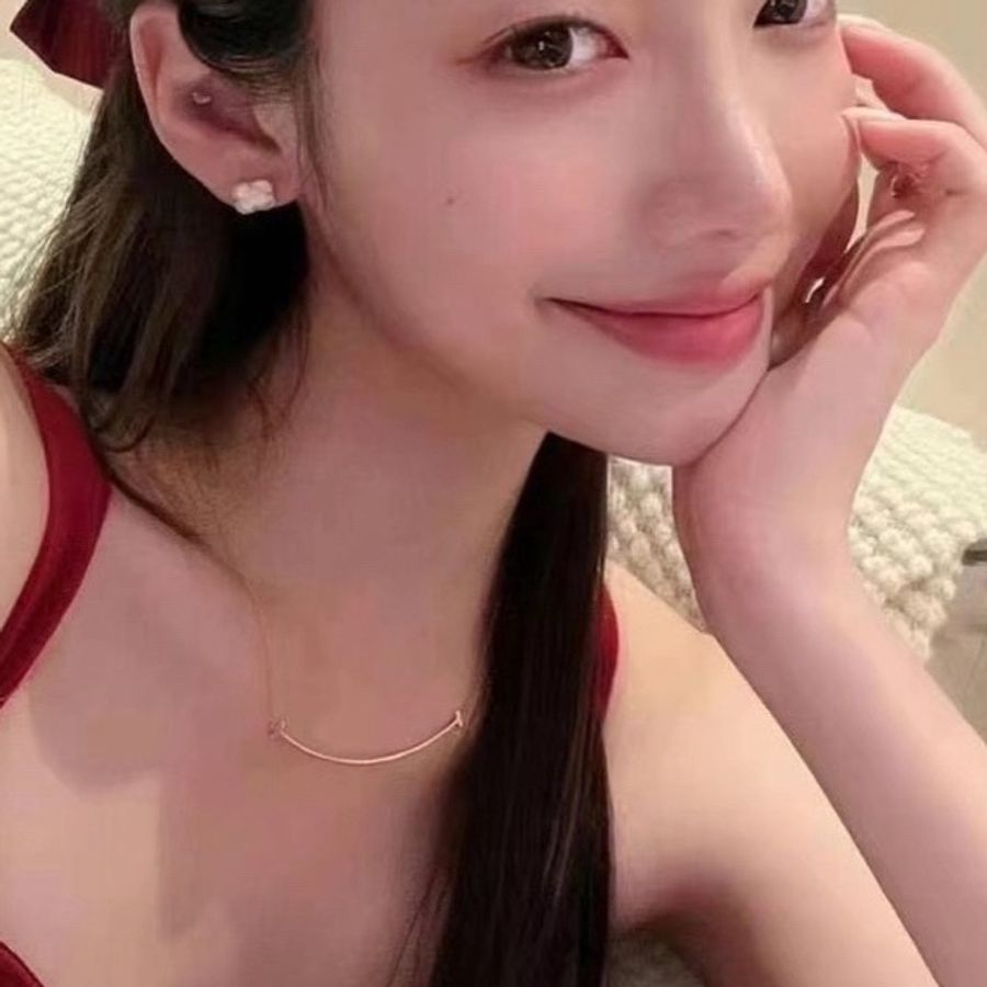 Tiffany&Co/蒂芙尼 T系列玫瑰金微笑Smile款。大號笑臉項鍊-2