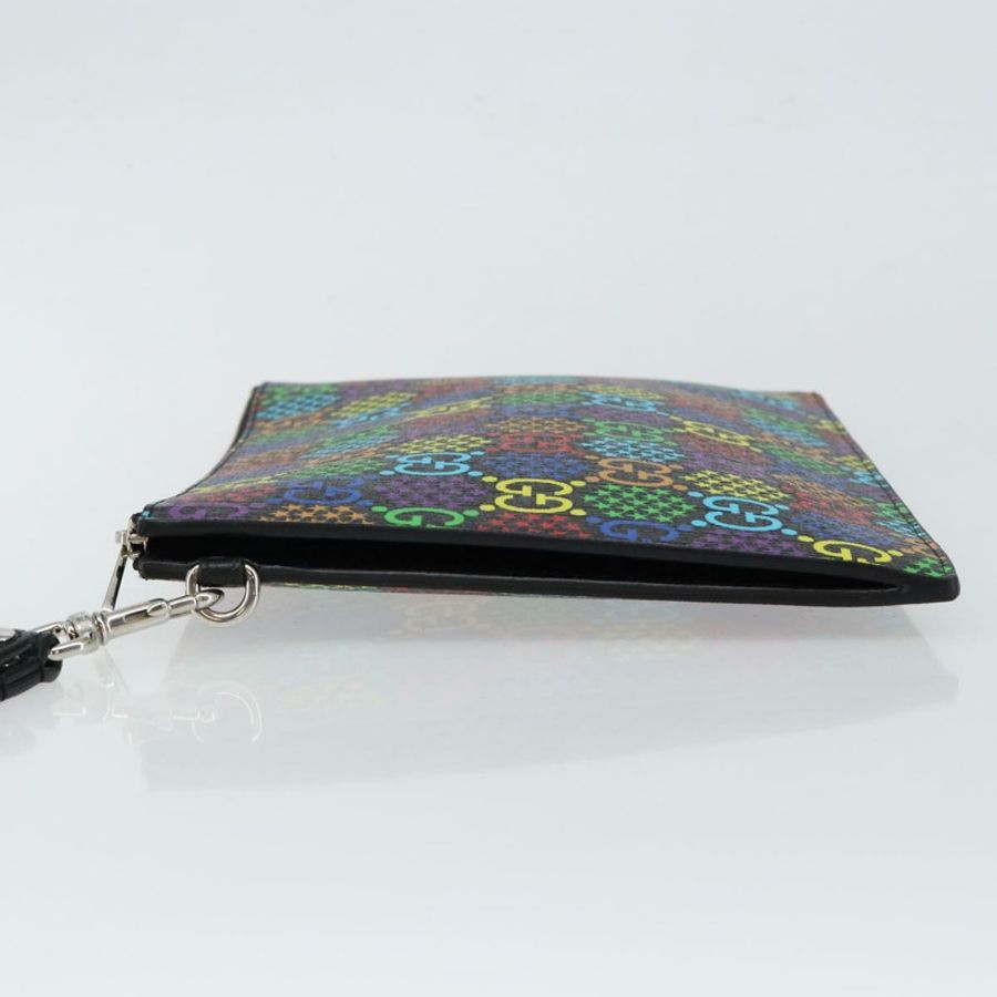 【日本直送】GUCCI GG迷幻手拿包 PVC多色銀 601087 正品 145251V-3