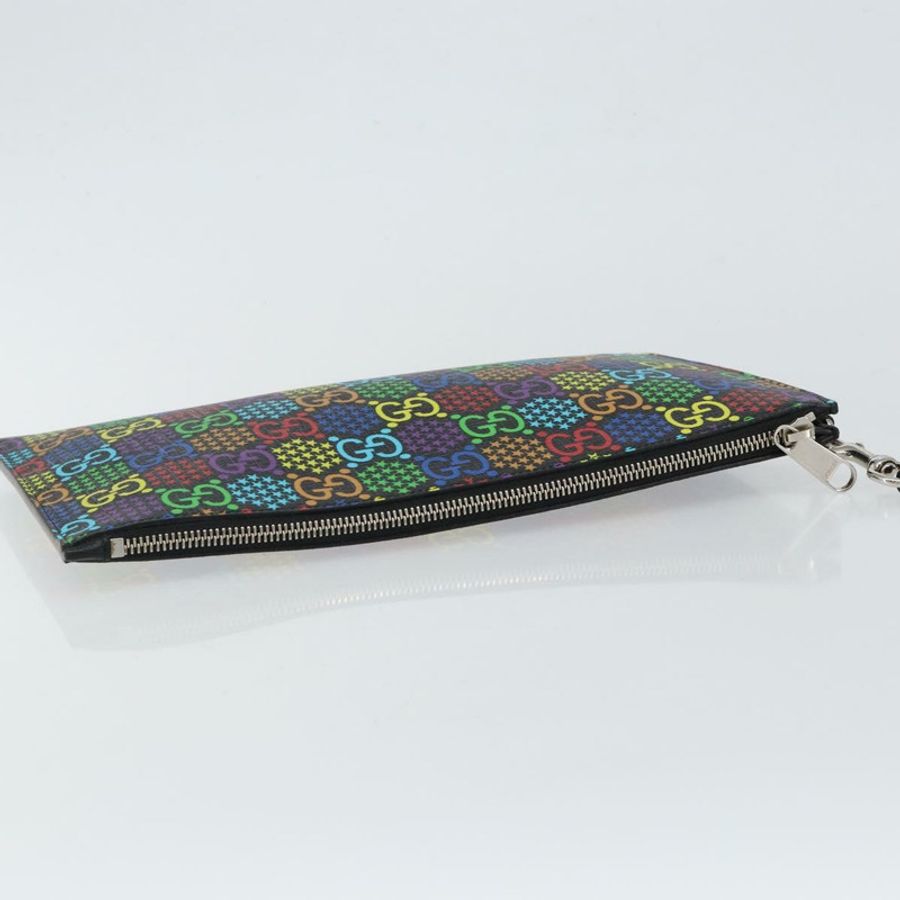 【日本直送】GUCCI GG迷幻手拿包 PVC多色銀 601087 正品 145251V-4