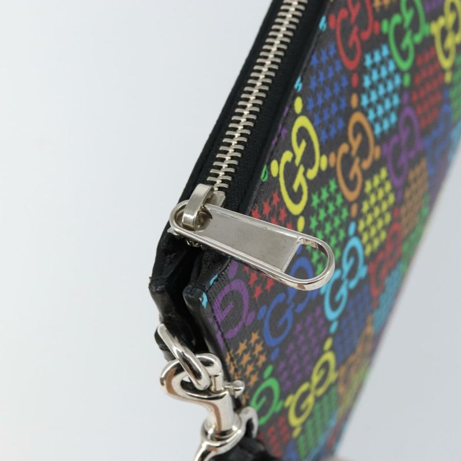 【日本直送】GUCCI GG迷幻手拿包 PVC多色銀 601087 正品 145251V-8