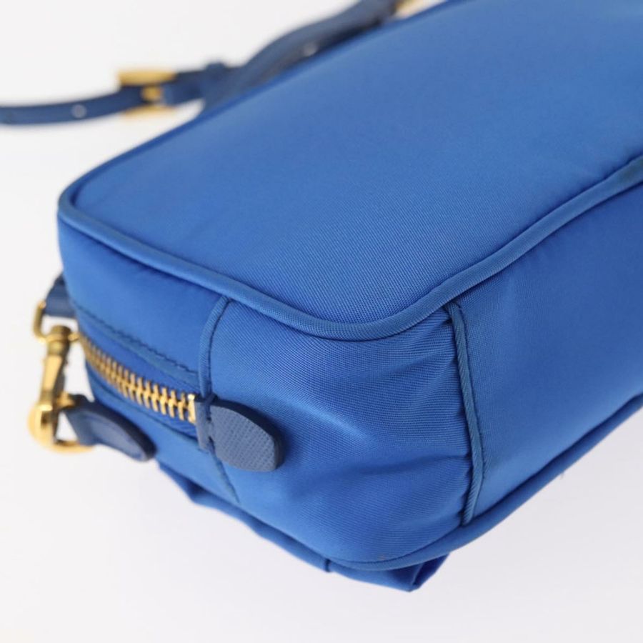 【日本直送】PRADA 尼龍藍金肩包 正品 150608A-14