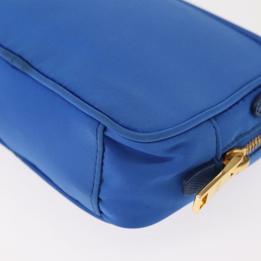 【日本直送】PRADA 尼龍藍金肩包 正品 150608A-15