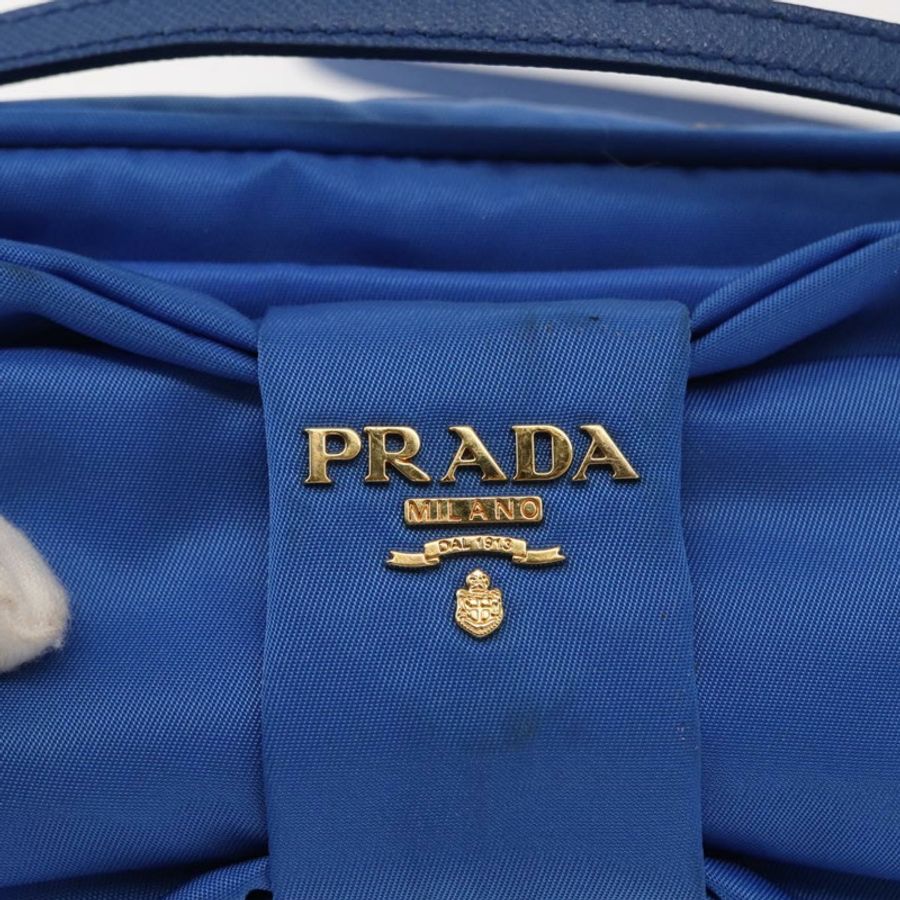 【日本直送】PRADA 尼龍藍金肩包 正品 150608A-17
