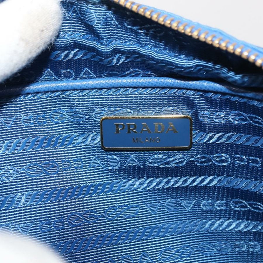 【日本直送】PRADA 尼龍藍金肩包 正品 150608A-18