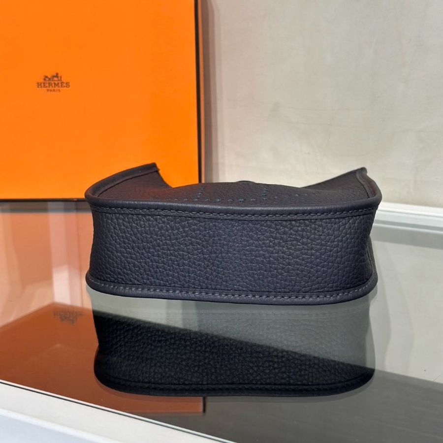 HERMES Mini Evelyne - Caban 3Y 水冰藍銀 B-4