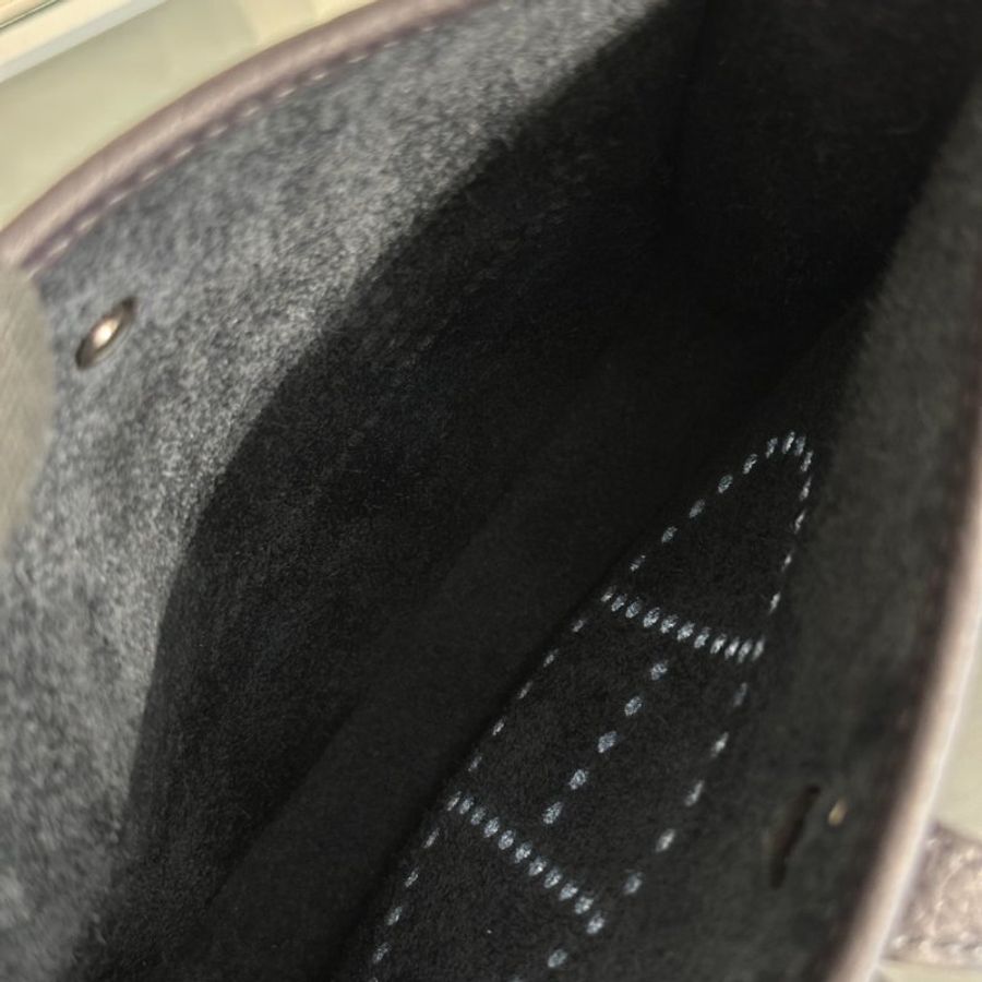 HERMES Mini Evelyne - Caban 3Y 水冰藍銀 B-5