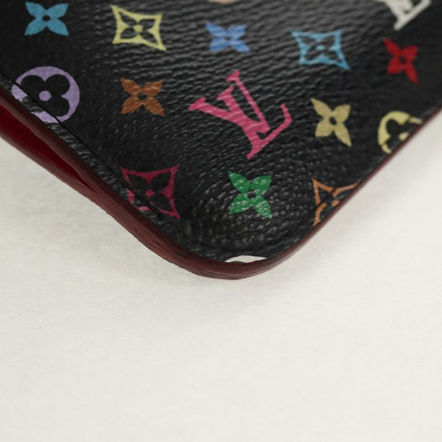 【日本直送】路易威登 Multicolor Pochette Cles NM 零錢包 黑色 M60279 正品 154386V-6