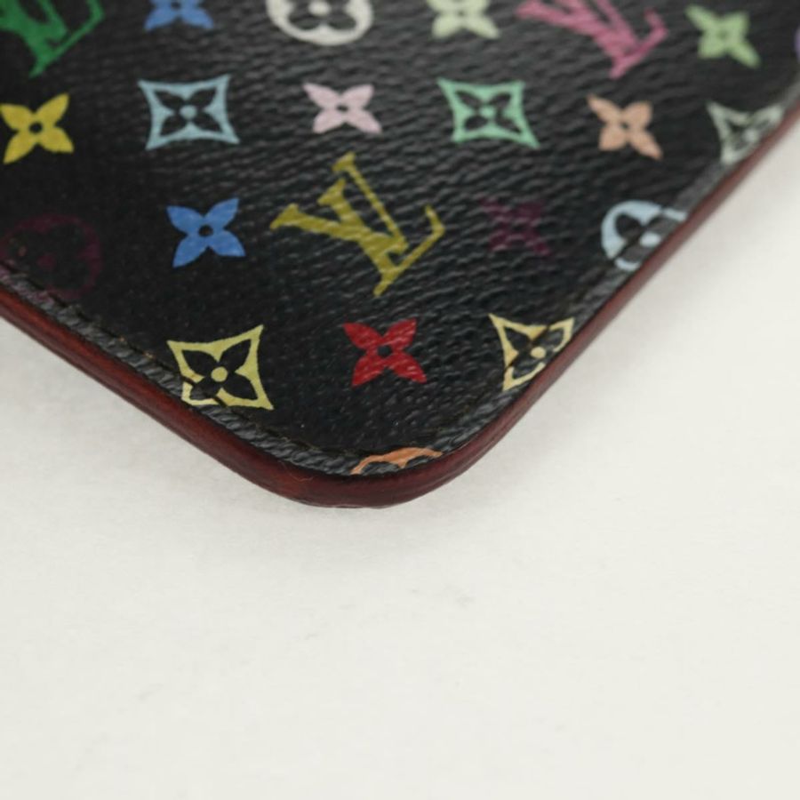 【日本直送】路易威登 Multicolor Pochette Cles NM 零錢包 黑色 M60279 正品 154386V-14